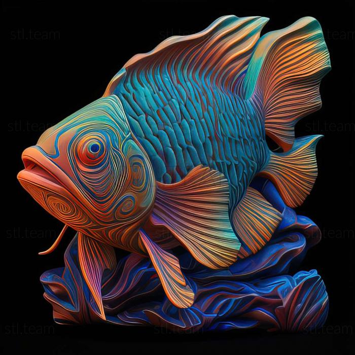 Mandarin fish fish